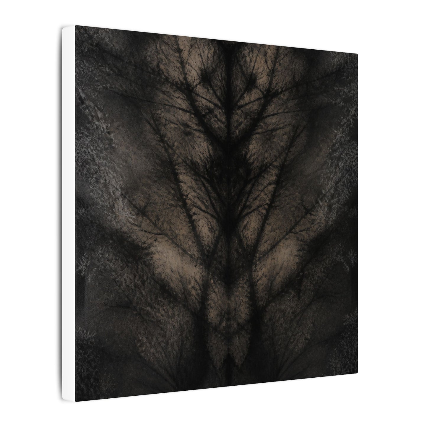 Seijaku Shadow Play Canvas Art - Dark Japandi Charcoal Ink
