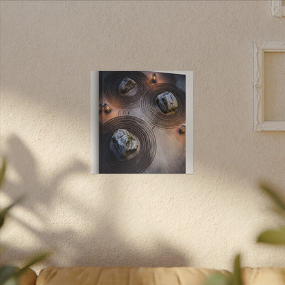 Candlelight Rock Garden Canvas Art - Japandi Ma