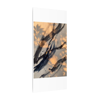 Datsuzoku Ink Brushstroke Canvas Art - Dark Japandi Shadow Zen