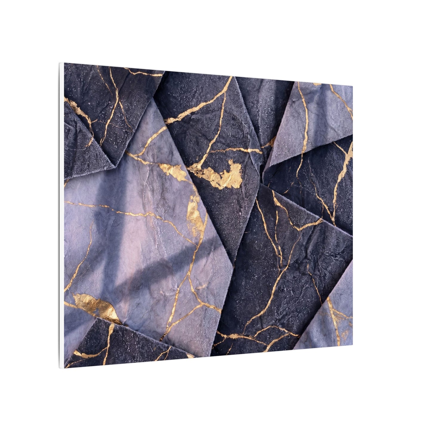Seijaku Paper Fold Canvas Art - Kintsugi Gold Vein