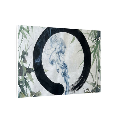 Zen Incense Smoke in Moonlight | Enso Canvas Art