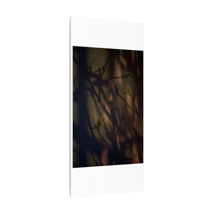 Candlelight Shadow Play Canvas Art - Dark Japandi Shibui