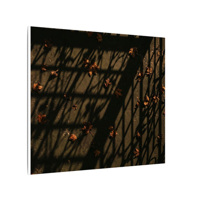 Dark Japandi Shadow Play in Golden Hour | Moody Minimal Canvas Art