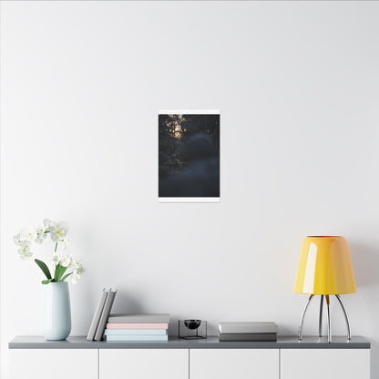 Spring Stone Lantern Moody Minimal Canvas Art | Bold Decor