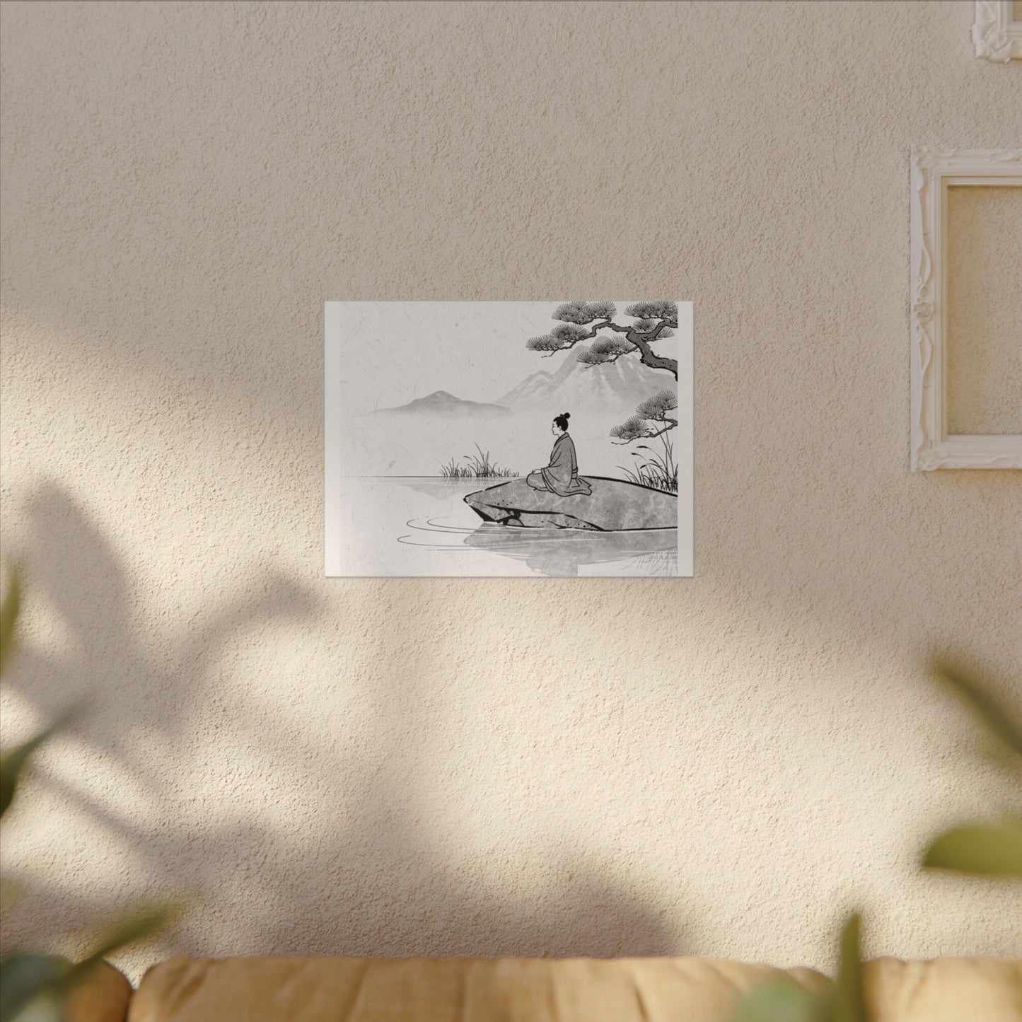 Meditation Harmonious Zen Ukiyo-e Canvas Art