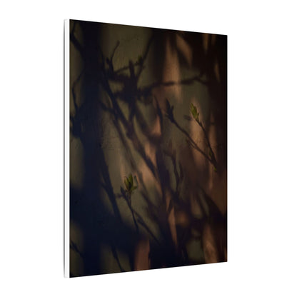 Candlelight Shadow Play Canvas Art - Dark Japandi Shibui