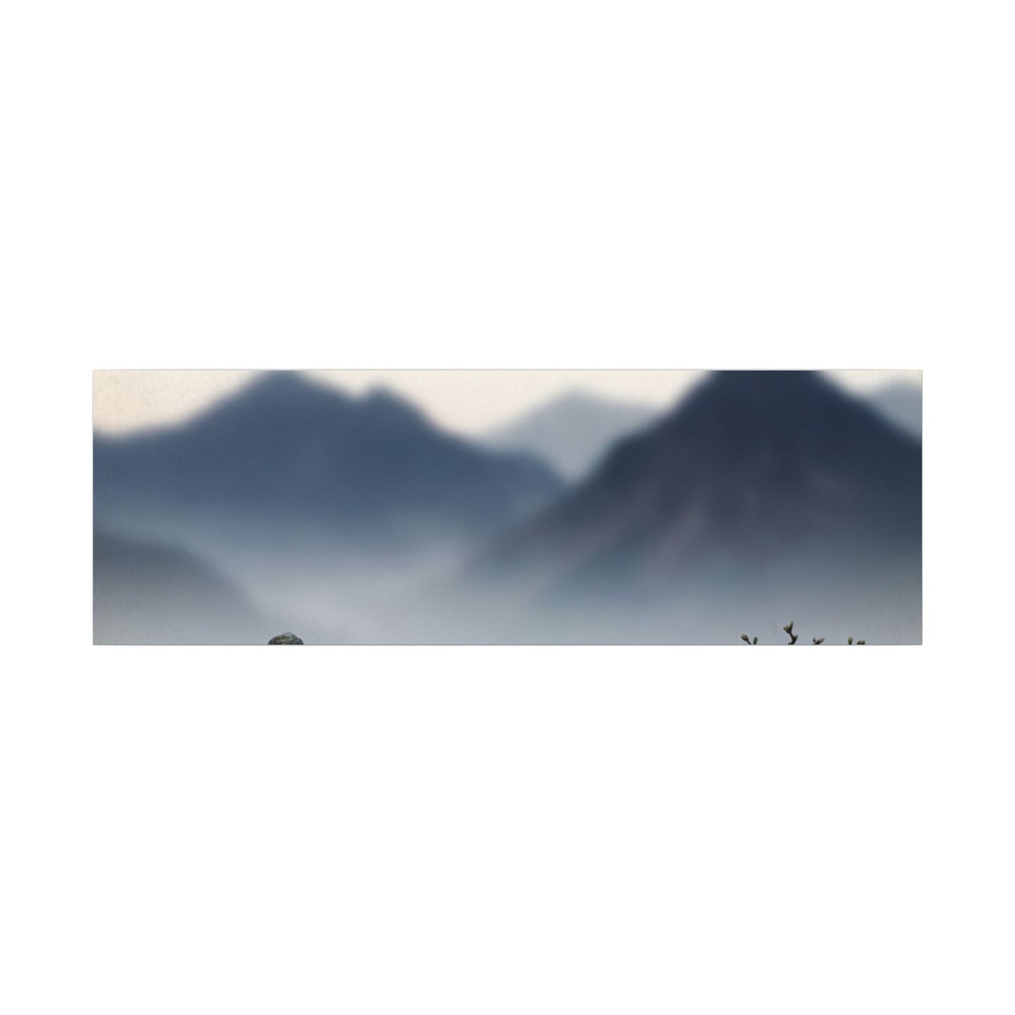 Mountain Mist Karesansui Canvas Art | Contemplative Zen Art