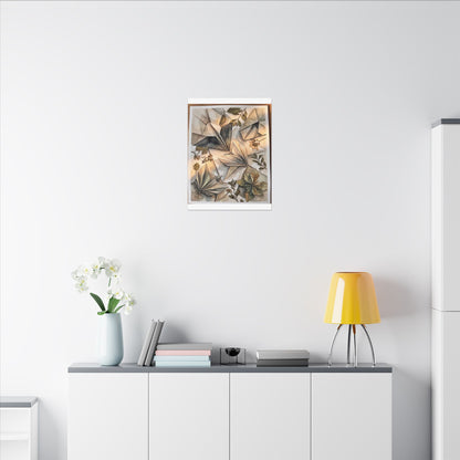 Golden Hour Paper Fold Canvas Art - Japandi Seijaku