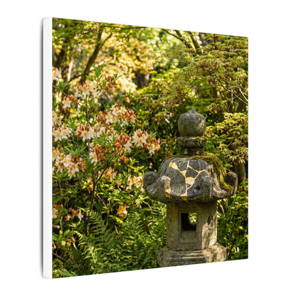 Spring Stone Lantern Gold Repair Canvas Art | Beautiful Decor