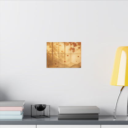 Shoji Screen Texture Canvas Art | Earthy Japandi Art