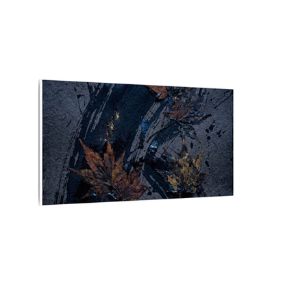 Sophisticated Ink Brushstroke Canvas Art - Dark Texture Dark Japandi