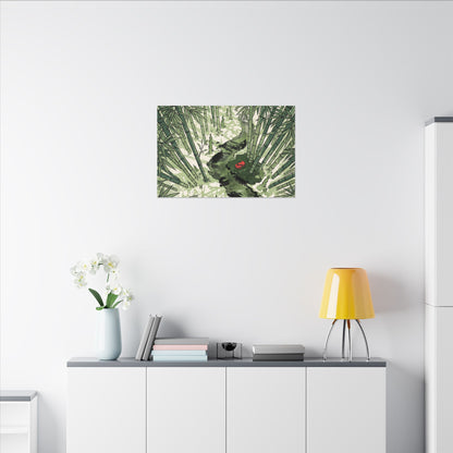 Peaceful Bamboo Grove Canvas Art - Ukiyo E Inspired Zen