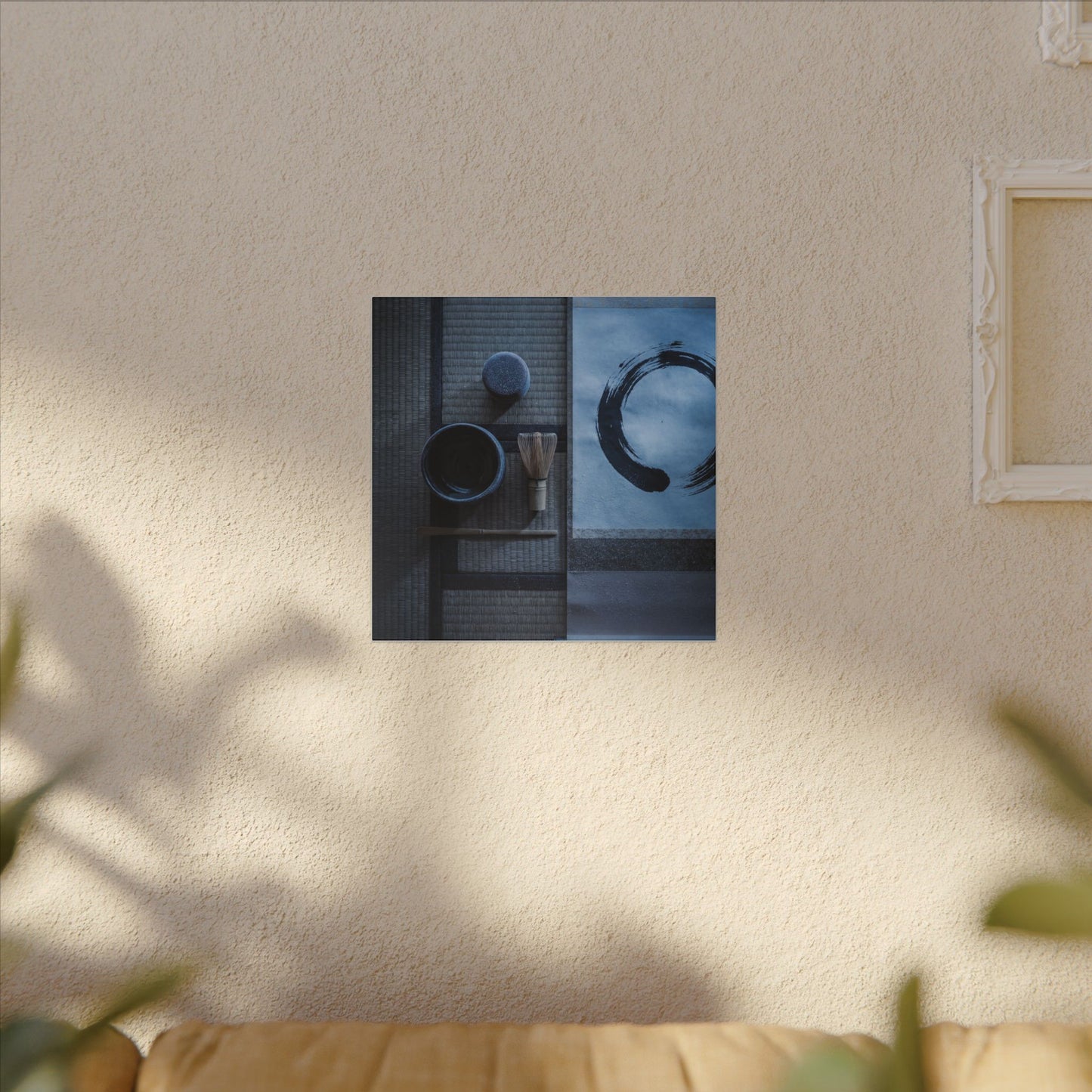Tea Ceremony Enso Canvas Art | Calm Zen Art
