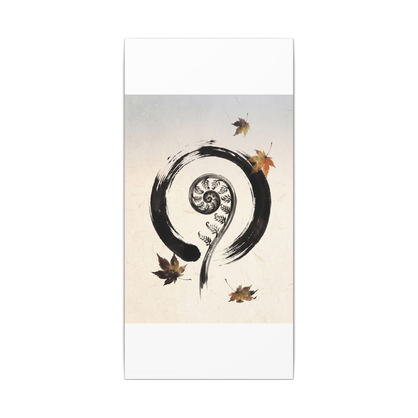 Fern Unfurling Autumn Canvas Art | Zen Peaceful Design