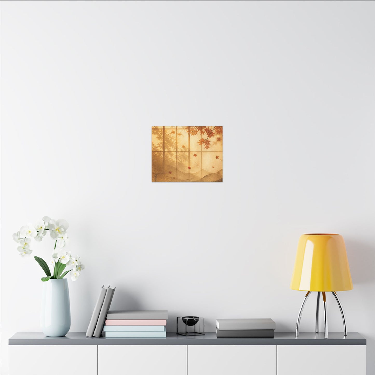 Shoji Screen Texture Canvas Art | Earthy Japandi Art