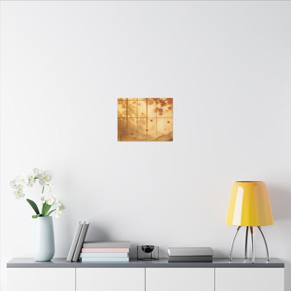Shoji Screen Texture Canvas Art | Earthy Japandi Art