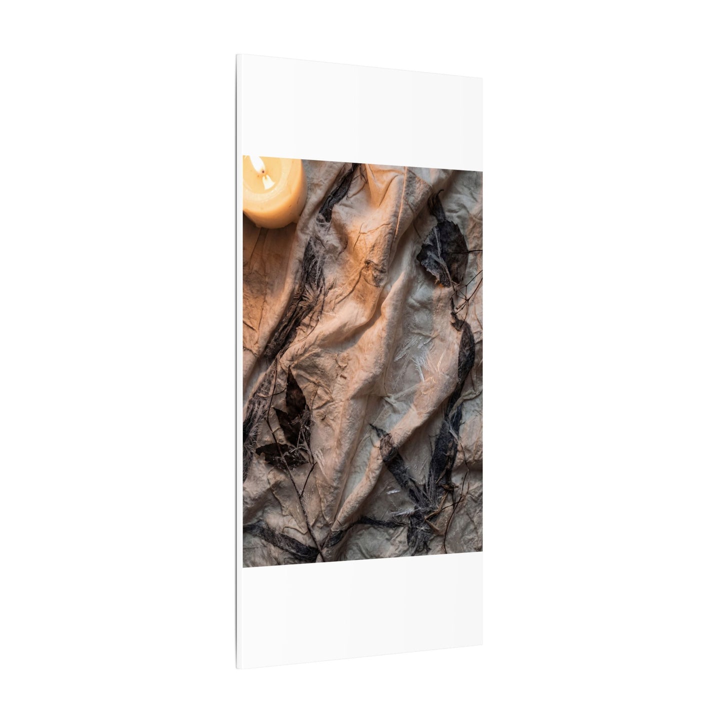 Candlelight Silk Drape Canvas Art - Japandi Mono No Aware