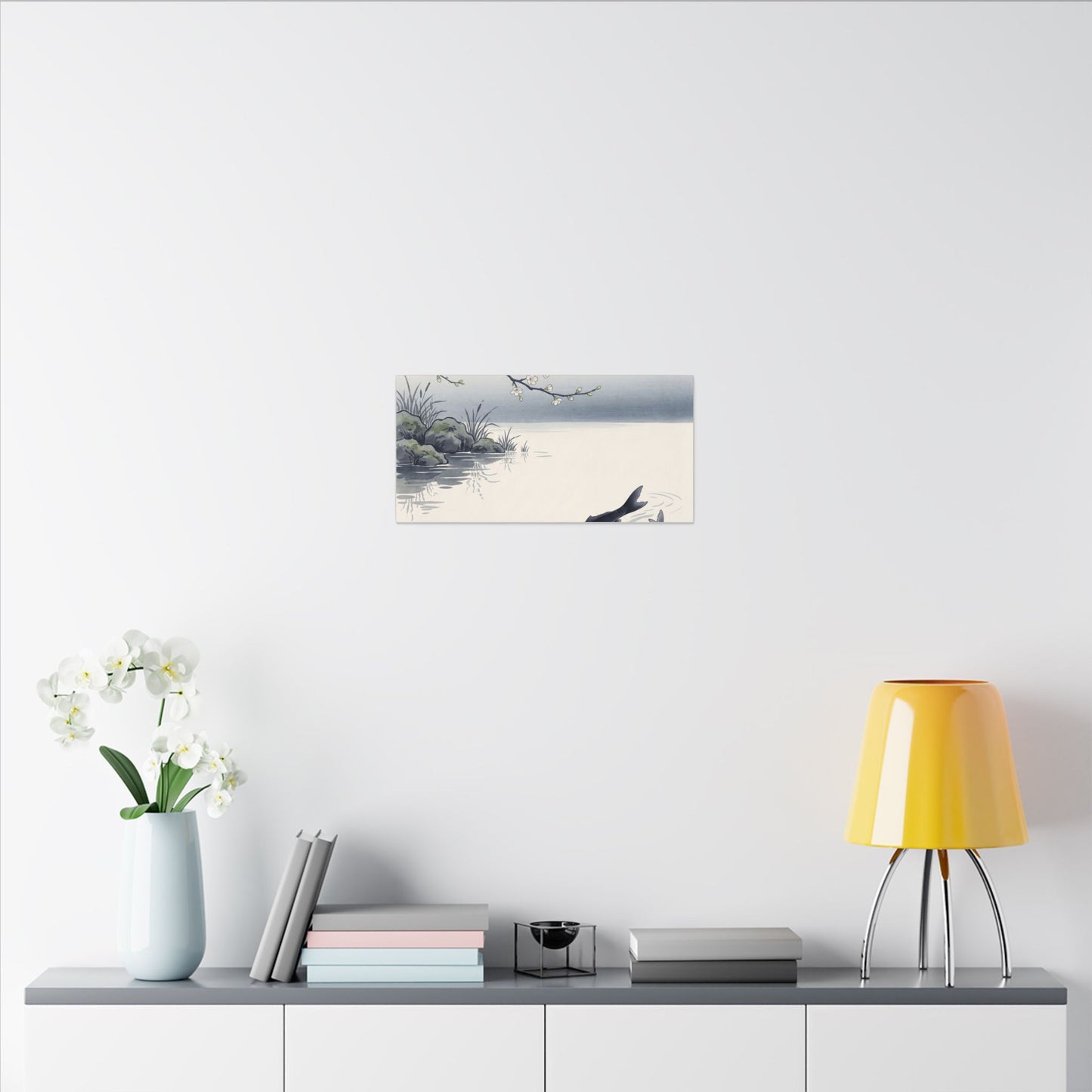 Ma Koi Pond Canvas Art - Zen Ukiyo E Inspired
