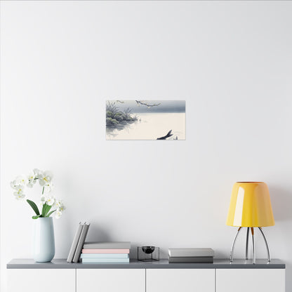 Ma Koi Pond Canvas Art - Zen Ukiyo E Inspired