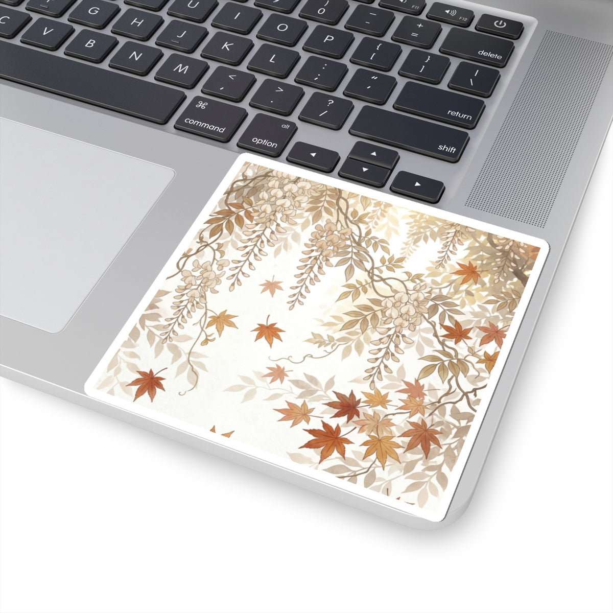Wisteria Sticker | Autumn Japandi Japanese Pattern Art Art Print