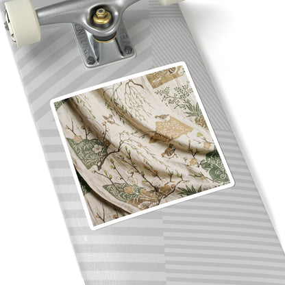 Japandi Silk Drape in Candlelight | Japanese Pattern Sticker