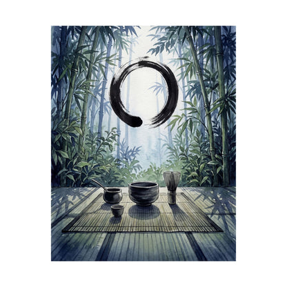 Summer Tea Ceremony Enso Wall Art Print | Peaceful Decor