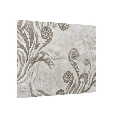 Japandi Fern Unfurling in Overcast | Japanese Pattern Canvas Art