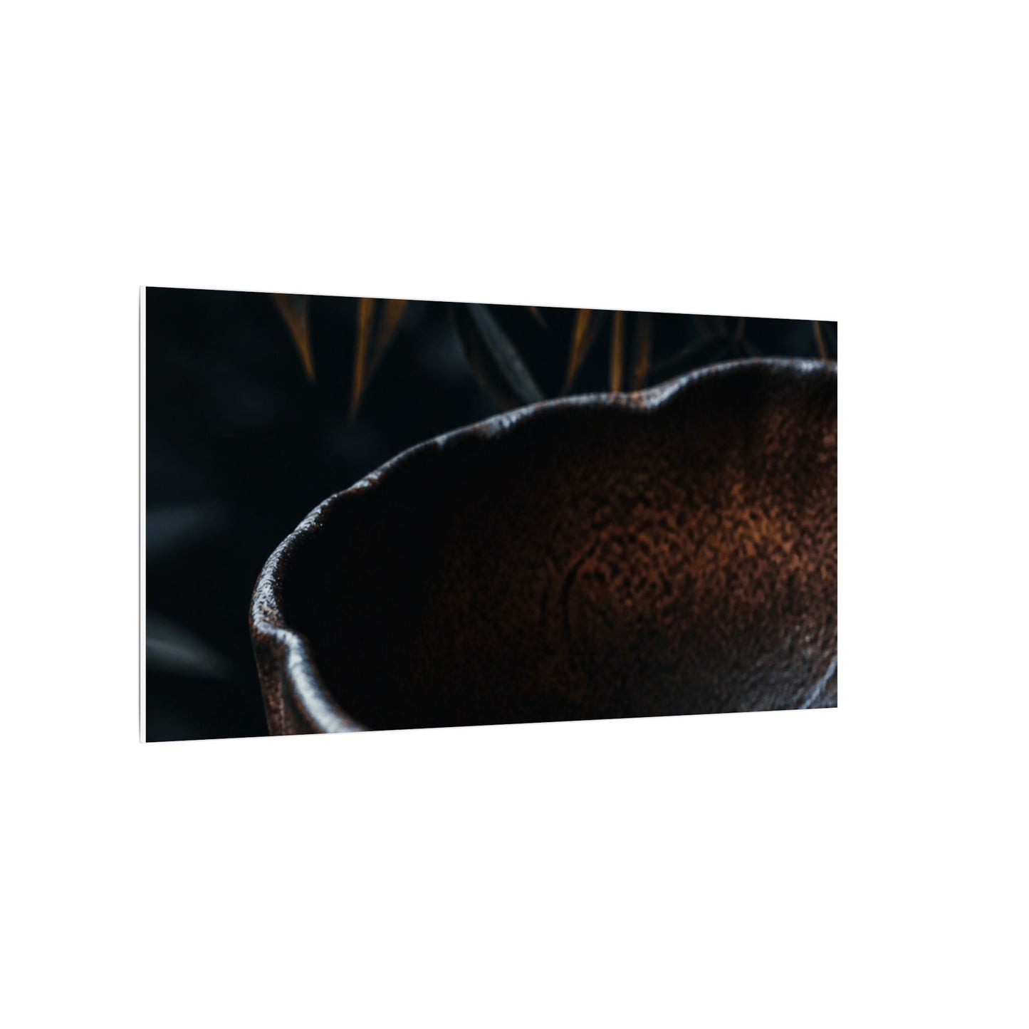 Luxurious Ceramic Bowl Canvas Art - Shadow Zen Dark Japandi