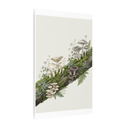 Dappled Wild Mushrooms Canvas Art - Japandi Ma