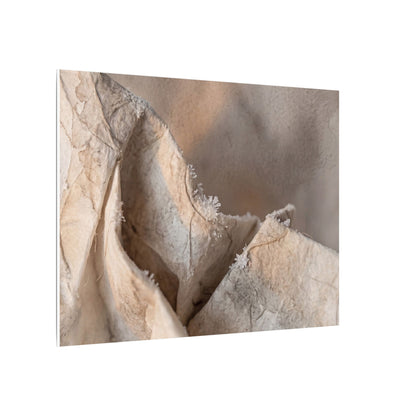 Japandi Paper Fold in Candlelight | Watercolor Canvas Art
