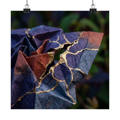 Paper Fold Summer Wall Art Print | Kintsugi Beautiful Design