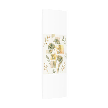 Earthy Fern Unfurling Canvas Art - Watercolor Japandi
