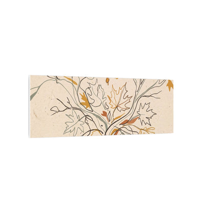 Warm Shadow Play Canvas Art - Minimal Line Japandi
