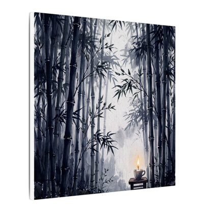 Tranquil Bamboo Grove Canvas Art - Sumi E Zen