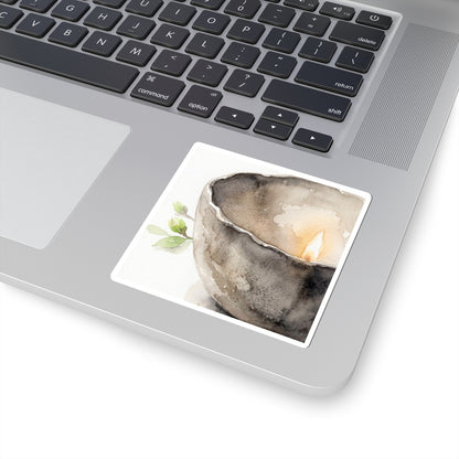 Seijaku Ceramic Bowl Sticker - Japandi Watercolor