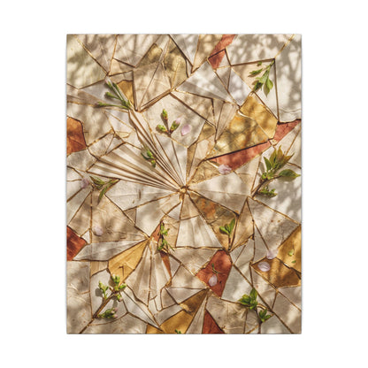 Resilient Paper Fold Canvas Art - Gold Repair Kintsugi