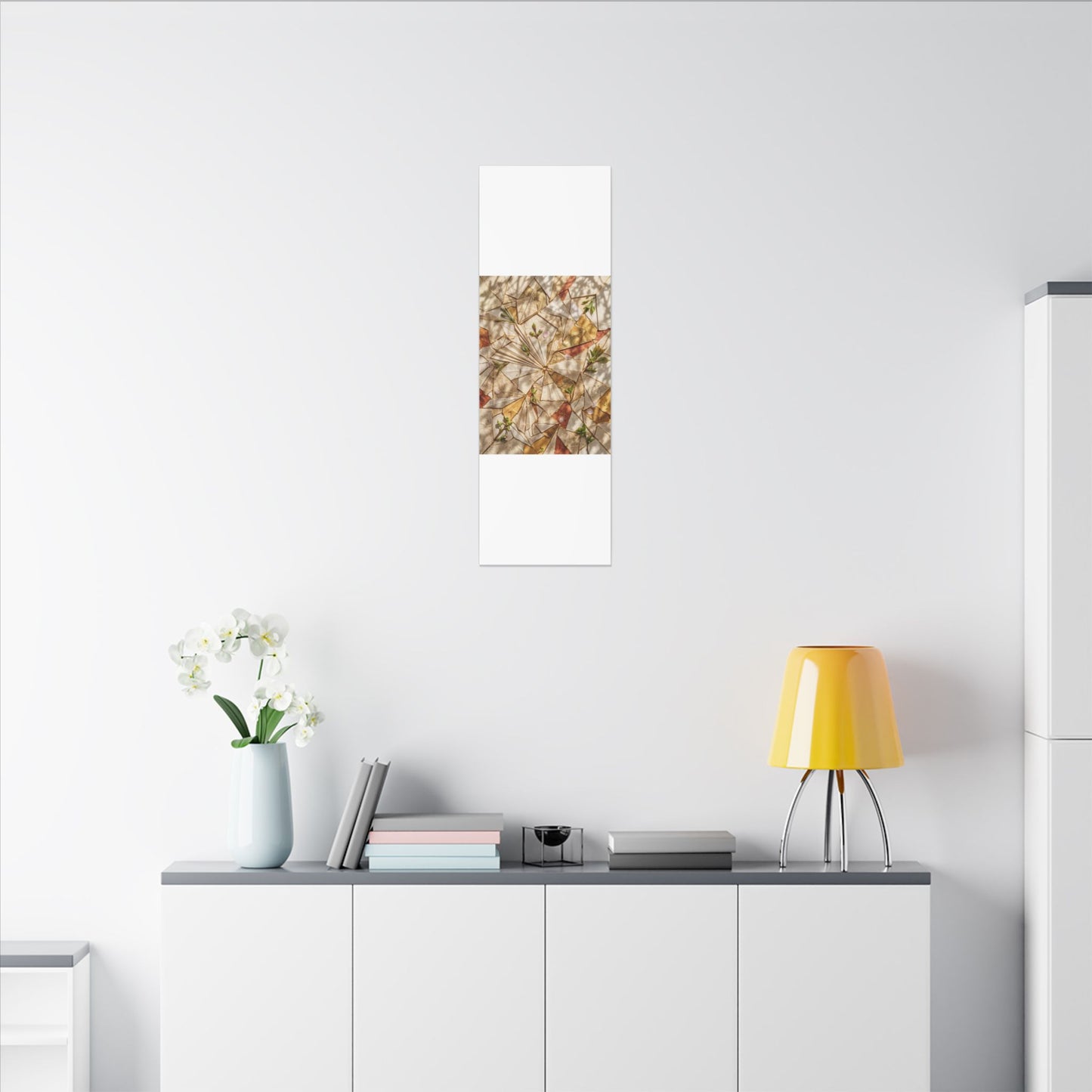 Resilient Paper Fold Canvas Art - Gold Repair Kintsugi