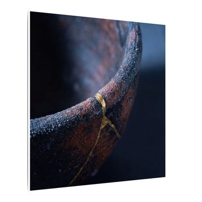 Artful Ceramic Bowl Canvas Art - Broken Beauty Kintsugi