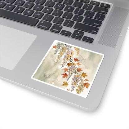 Cozy Wisteria Sticker - Watercolor Japandi