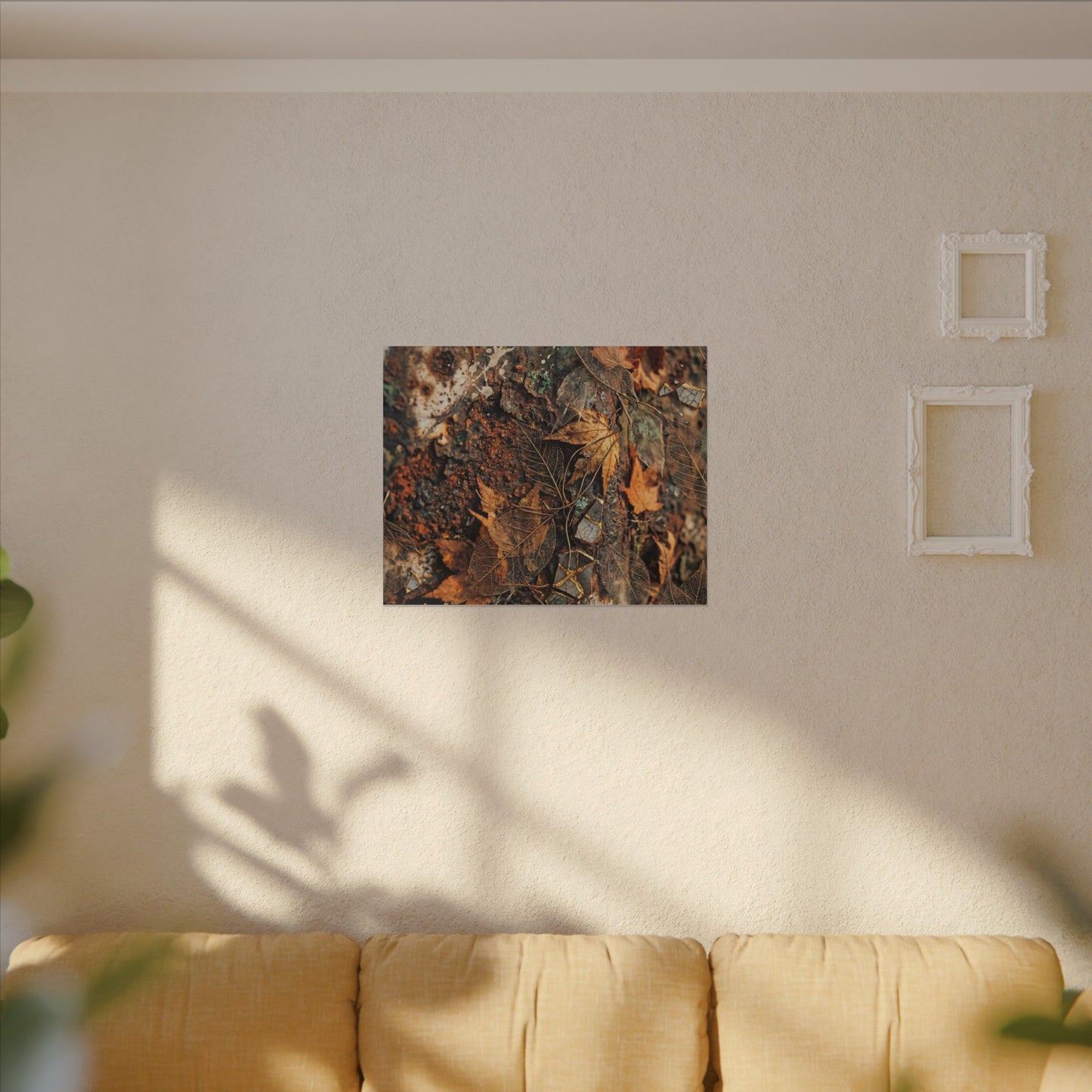 Rust Patina Canvas Art | Autumn Japandi Texture Art