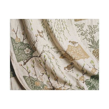 Silk Drape Canvas Art | Spring Japandi Japanese Pattern Art