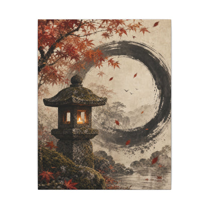Ma Stone Lantern Canvas Art - Zen Enso