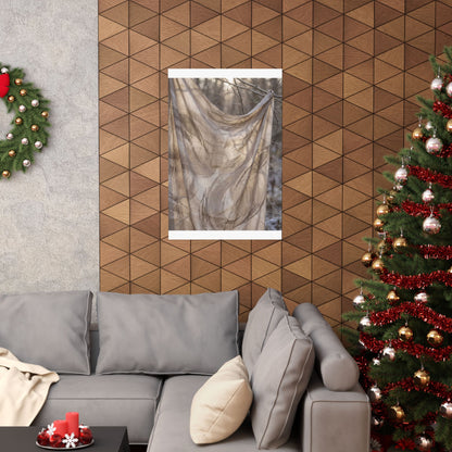 Dappled Silk Drape Wall Art Print - Japandi Ma