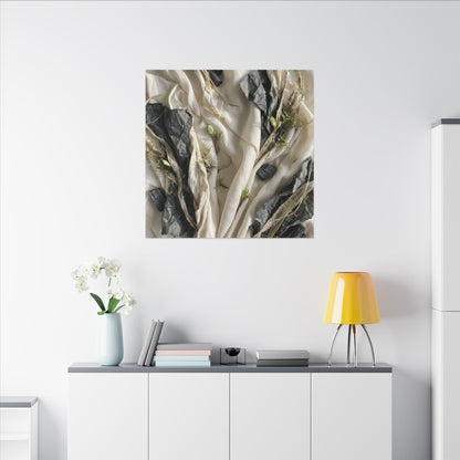 Spring Silk Drape Texture Canvas Art | Warm Decor