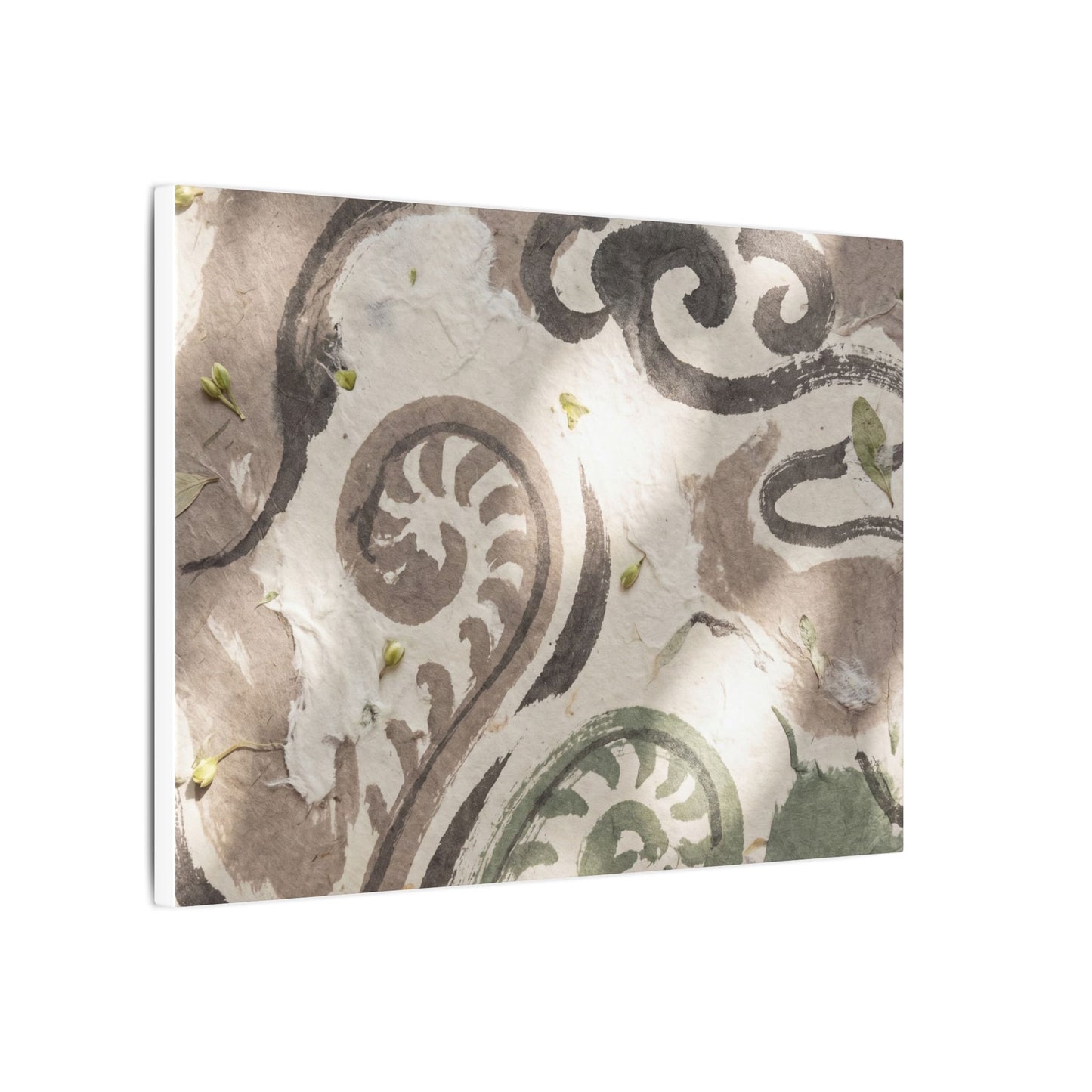 Dappled Ink Brushstroke Canvas Art - Japandi Ma