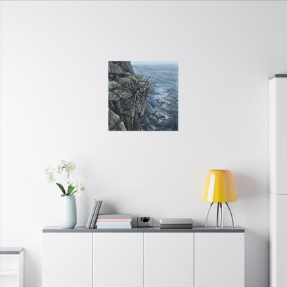 Pine Tree Spring Canvas Art | Japandi Neutral Design