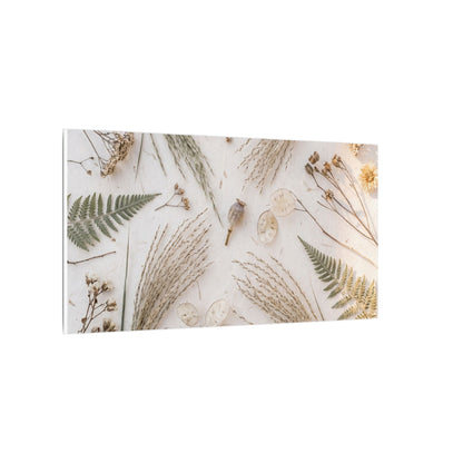 Elegant Dried Flowers Canvas Art - Japanese Pattern Japandi