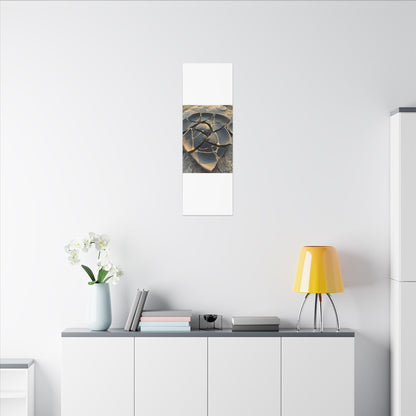 Broken Pottery Winter Canvas Art | Kintsugi Resilient Design