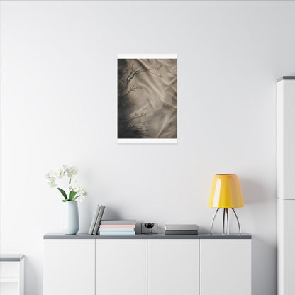 Silk Drape Canvas Art | Spring Japandi Japanese Pattern Art