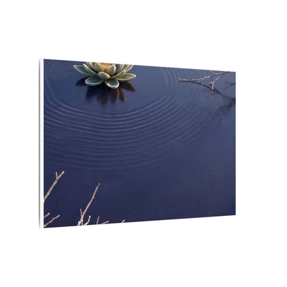 Lotus Flower Canvas Art | Winter Zen Karesansui Art
